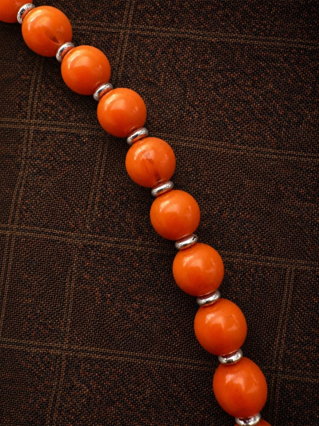 Tibetan Nepalese Coral Bead Necklace, Ethnic Handmade Statement Necklace, Turquoise Inlay Boho Jewelry
