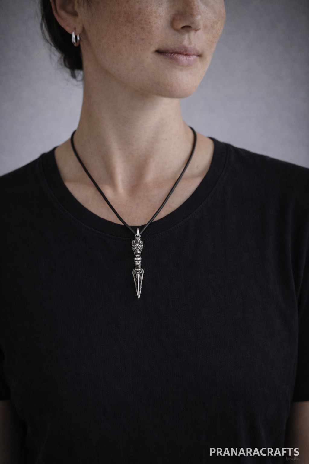 Tibetan Phurba Pendant Necklace – Vajra Dagger Amulet | Vintage Protection Talisman