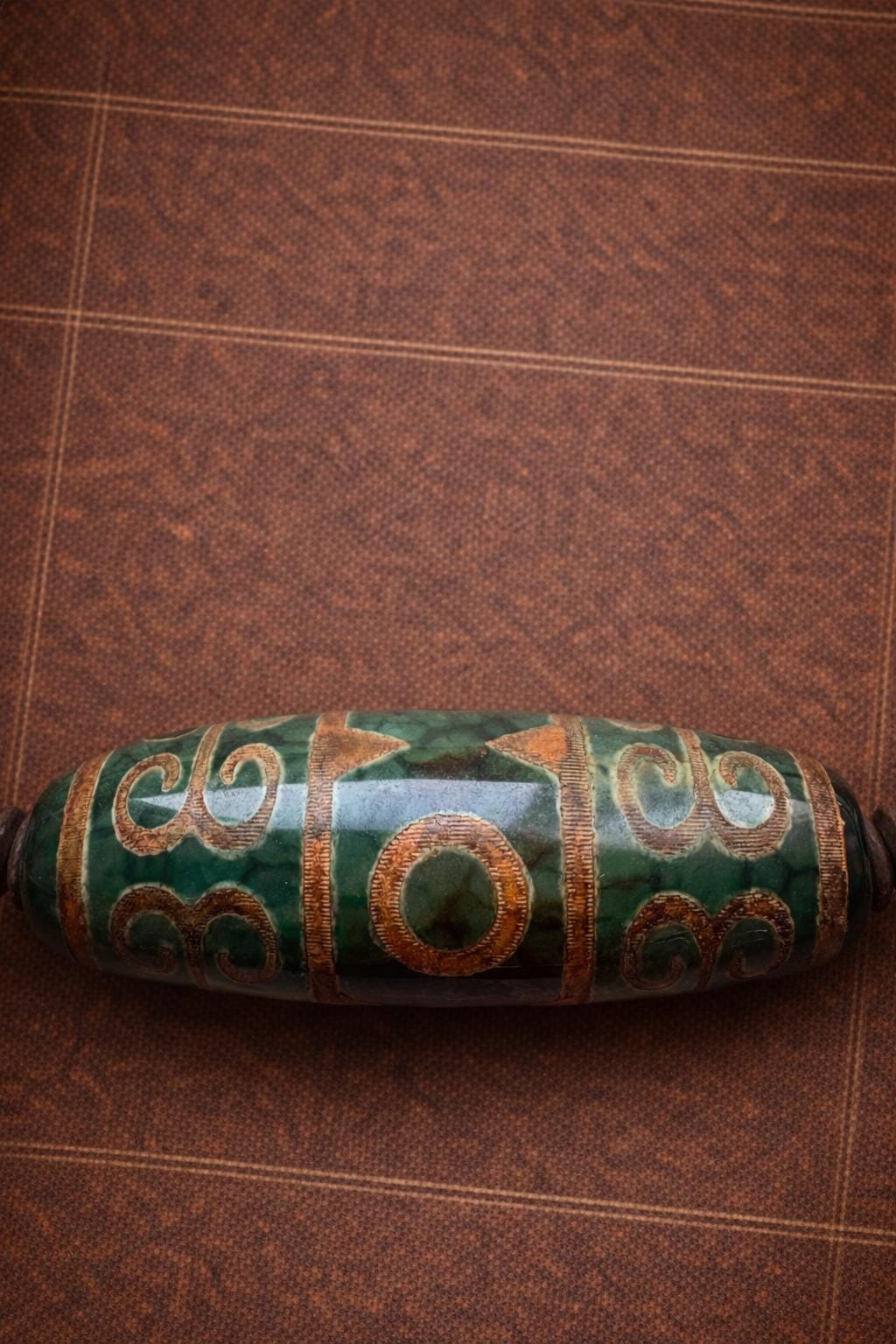 Tibetan Agate Dzi Necklace – Vintage Ethnic Artisan Jewelry