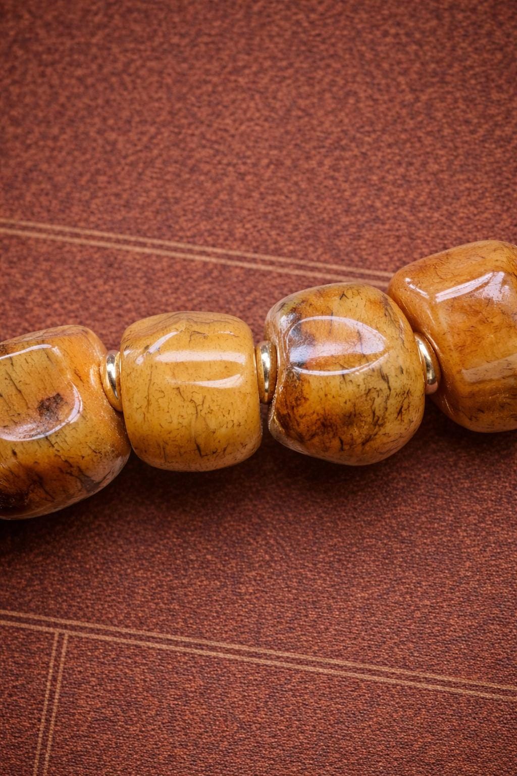 Tibetan Yak Bone & Bodhi Seed Bracelet – Vintage Carved Prayer Beads Mala Style