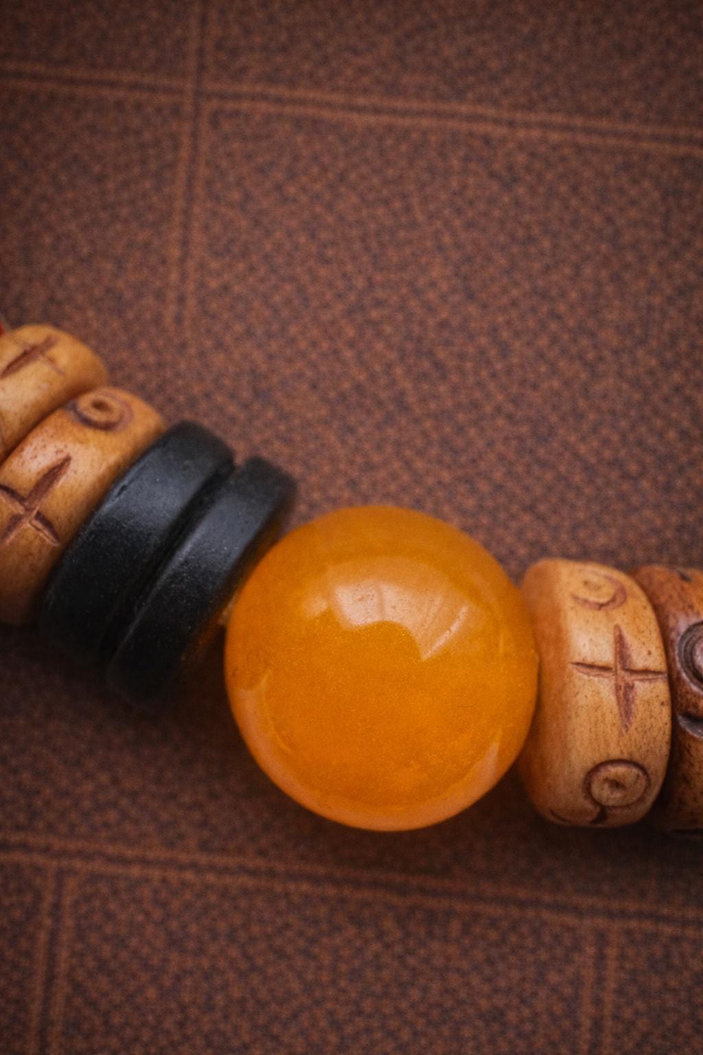 Tibetan-Inspired Multi-Bead Bracelet – Yak Bone, Agate, Glass & Copper | Handmade Statement Jewelry