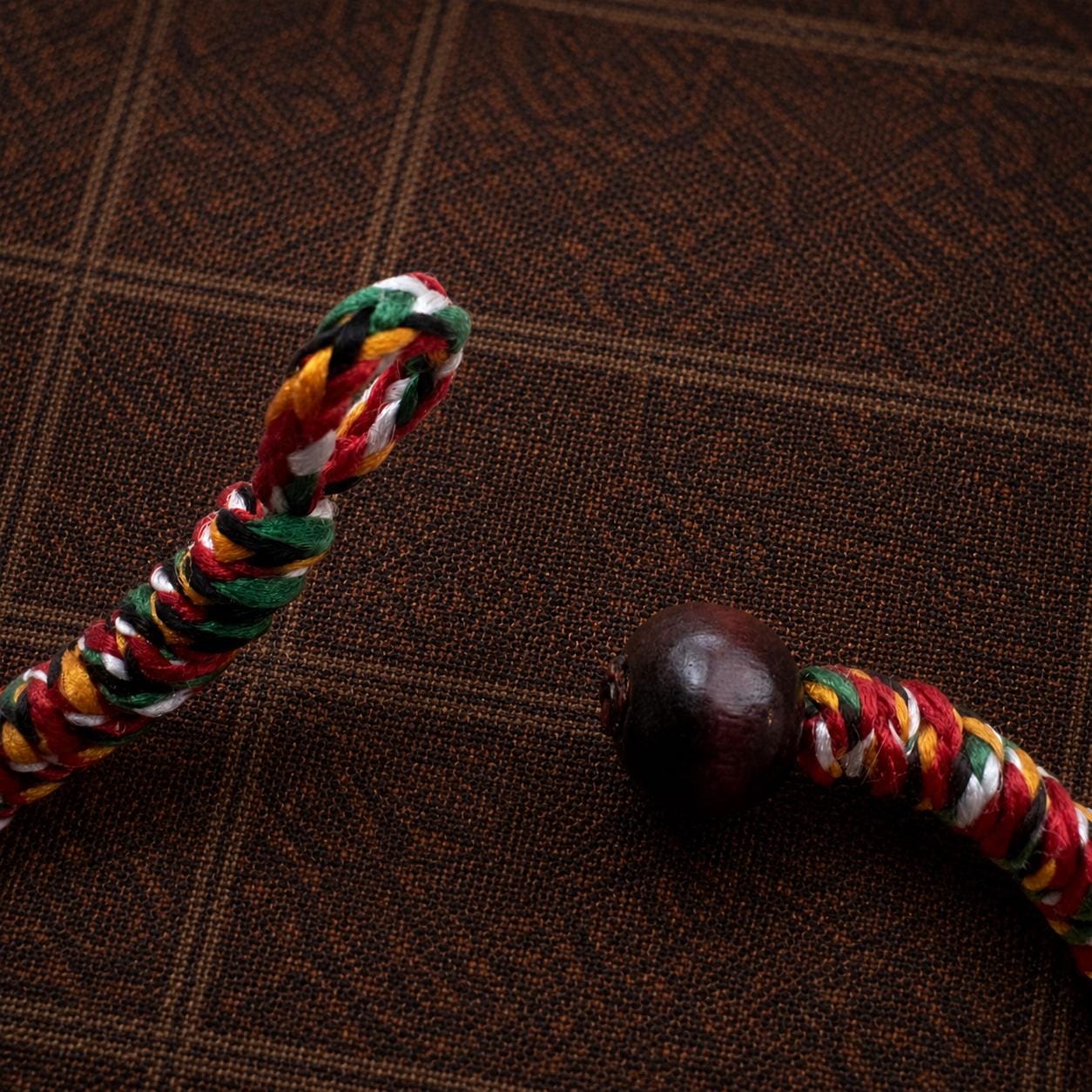 Tibetan Five-Color Vajra Knot Bracelet – Handwoven Blessing Cord