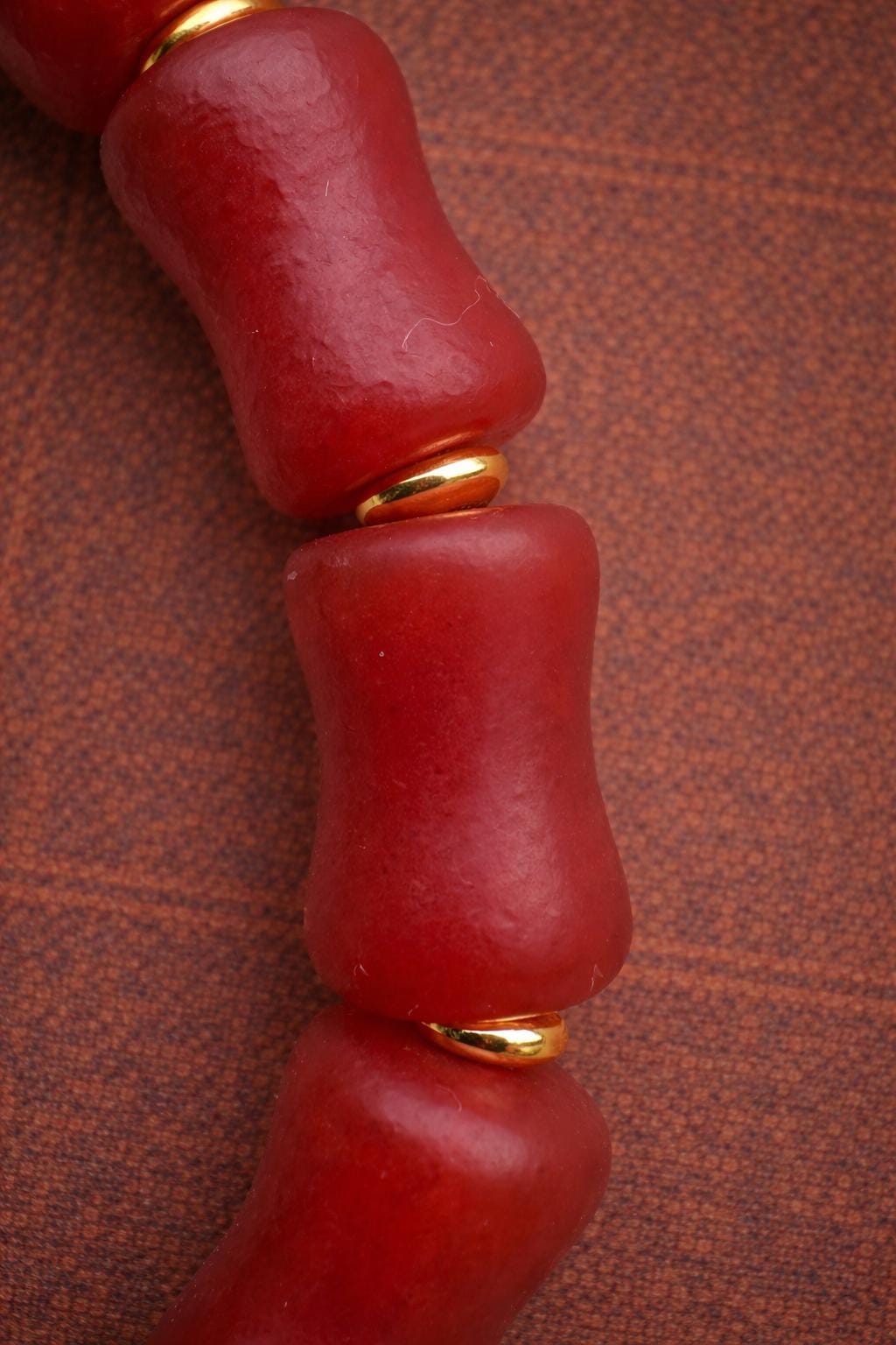 Handmade Red Agate Bracelet with Dzi Bead and Turquoise – Tibetan Style Beaded Jewelry