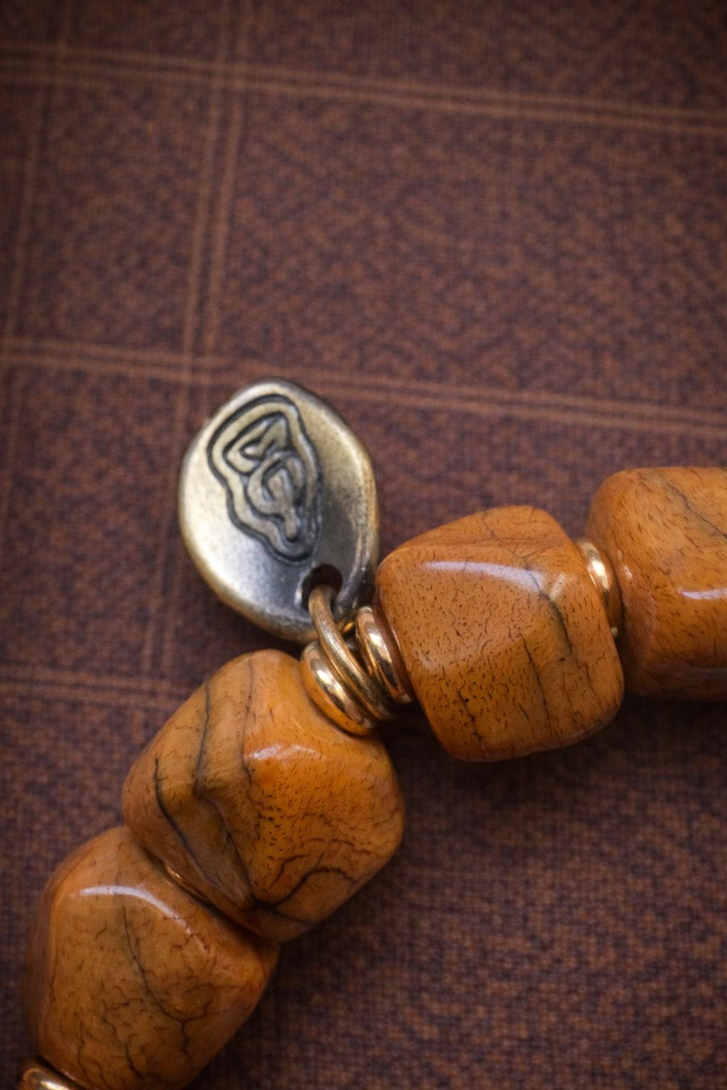 Yak Bone & Bodhi Seed Bracelet – Tibetan Vintage Spiritual Beaded Jewelry