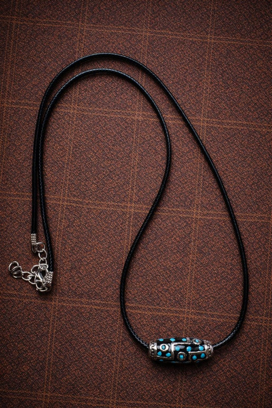 Nine-Eye Dzi Necklace for Women – Tibetan Vintage Pendant