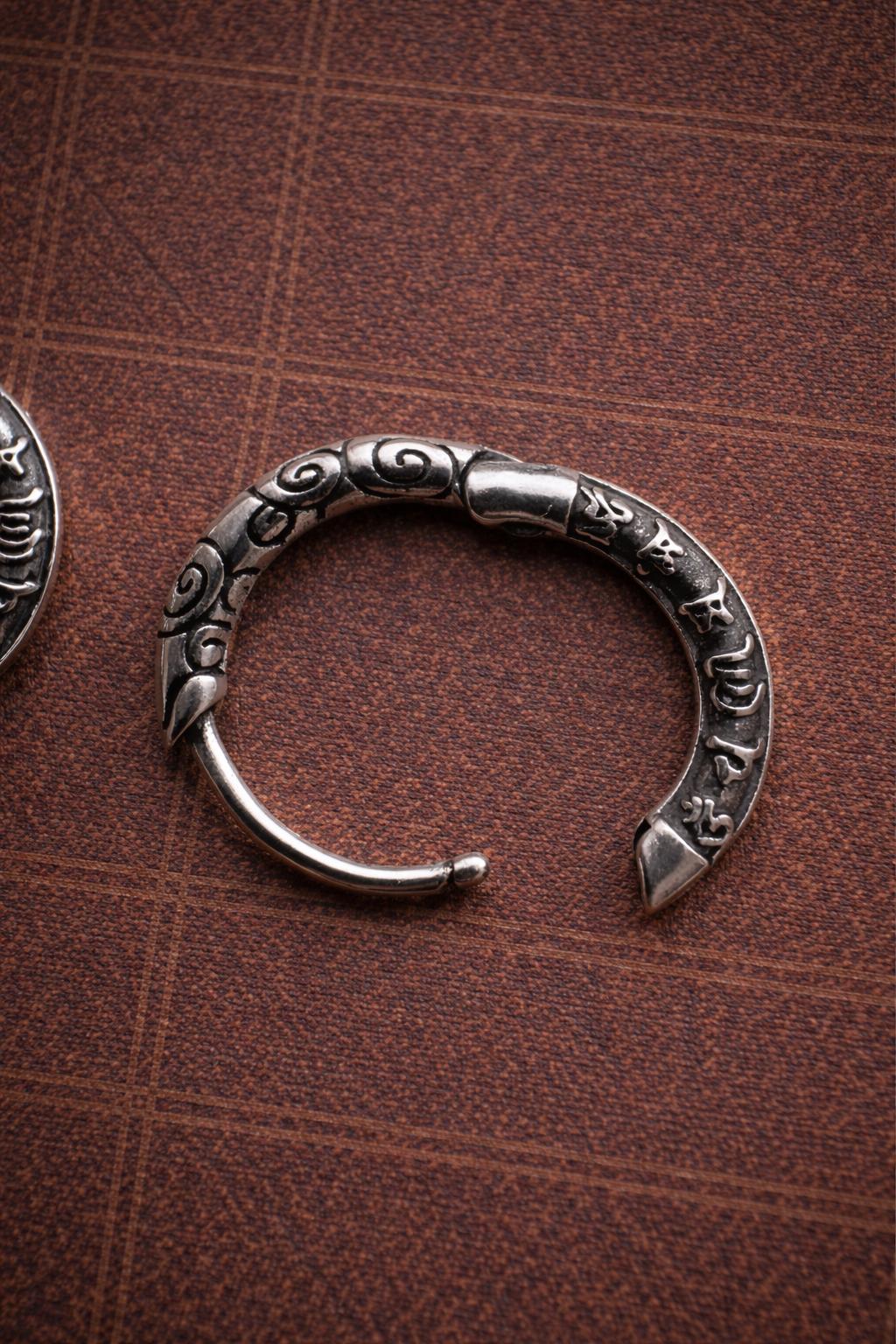 Handmade Tibetan Silver-Plated Vintage Earrings