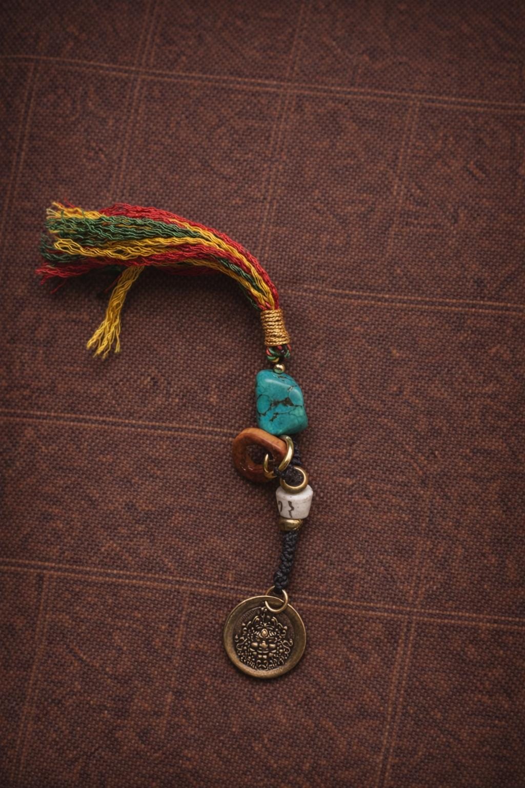 Yellow Jambhala Prosperity Charm – Keychain or Bag Charm