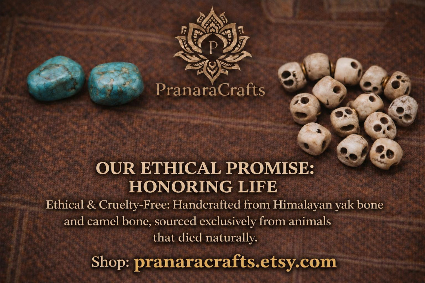 Tibetan Bone Carved Bracelet – Vintage Barrel Beads with Traditional Carved Motif | Unisex Ethnic Style