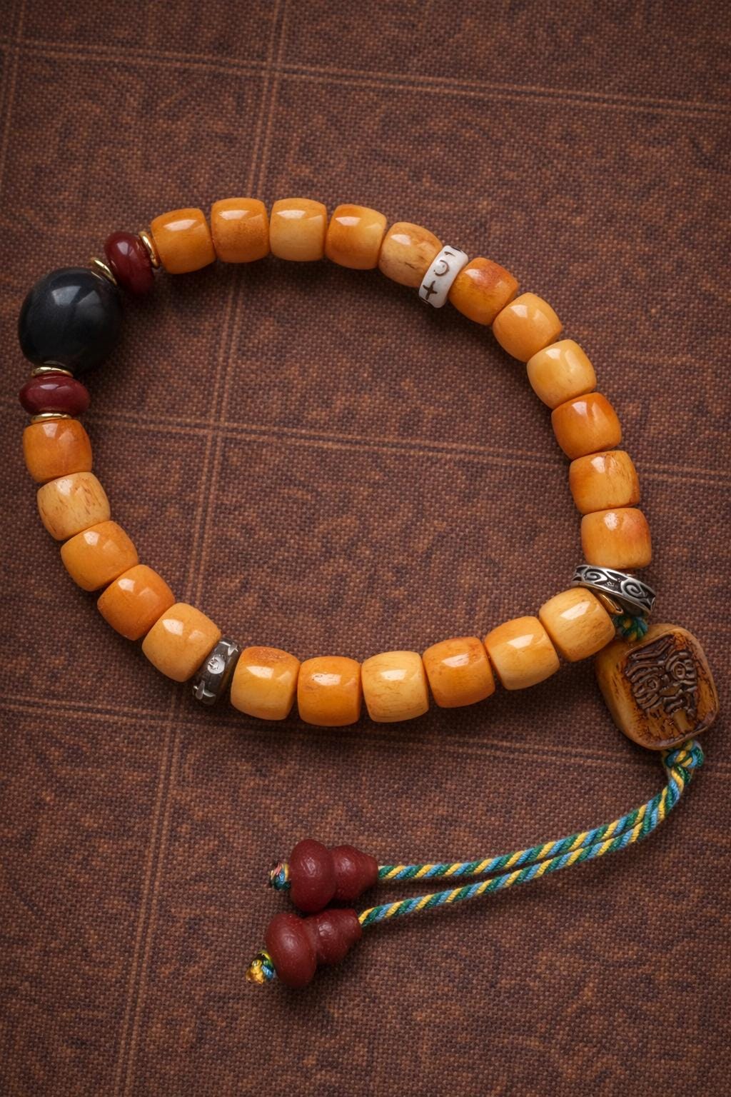 Tibetan Style Camel Bone Bead Bracelet | Vintage Style