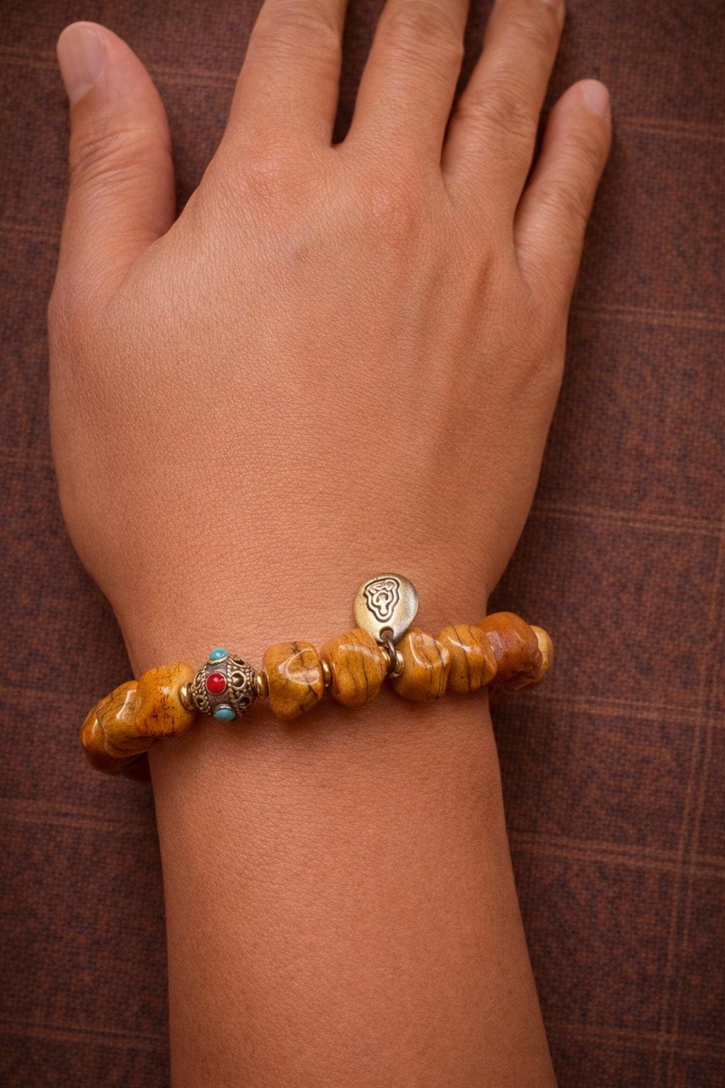 Yak Bone & Bodhi Seed Bracelet – Tibetan Vintage Spiritual Beaded Jewelry