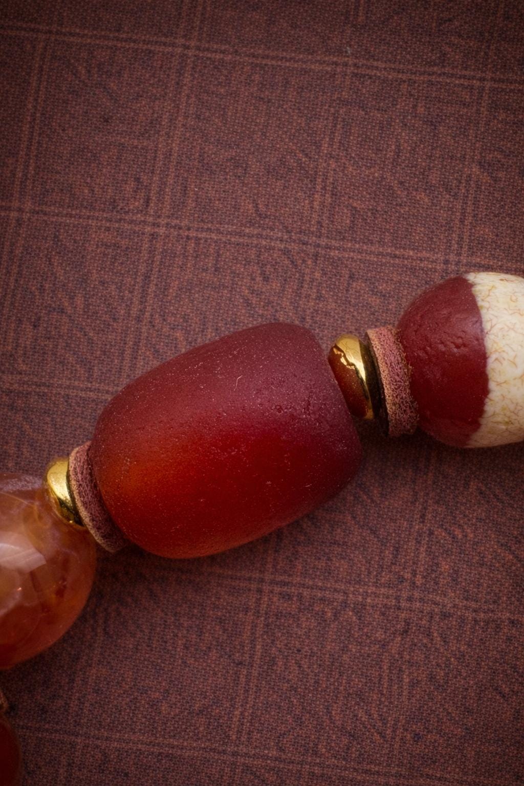 Tibetan Dzi Agate Bracelet | Handwoven Single Wrap Bracelet