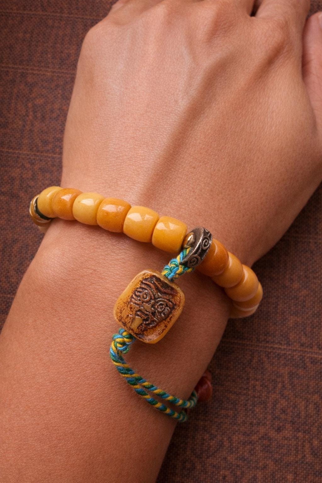 Tibetan Style Camel Bone Bead Bracelet | Vintage Style